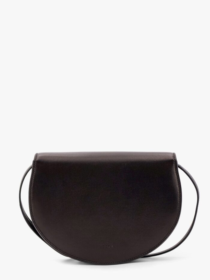 THE ROW Leather Shoulder Bag With Engraved Logo