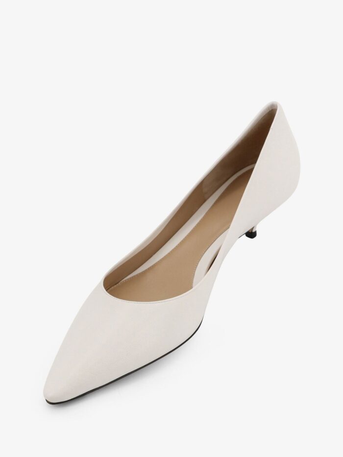 THE ROW Liisa Kitten Two Leather Ballerinas