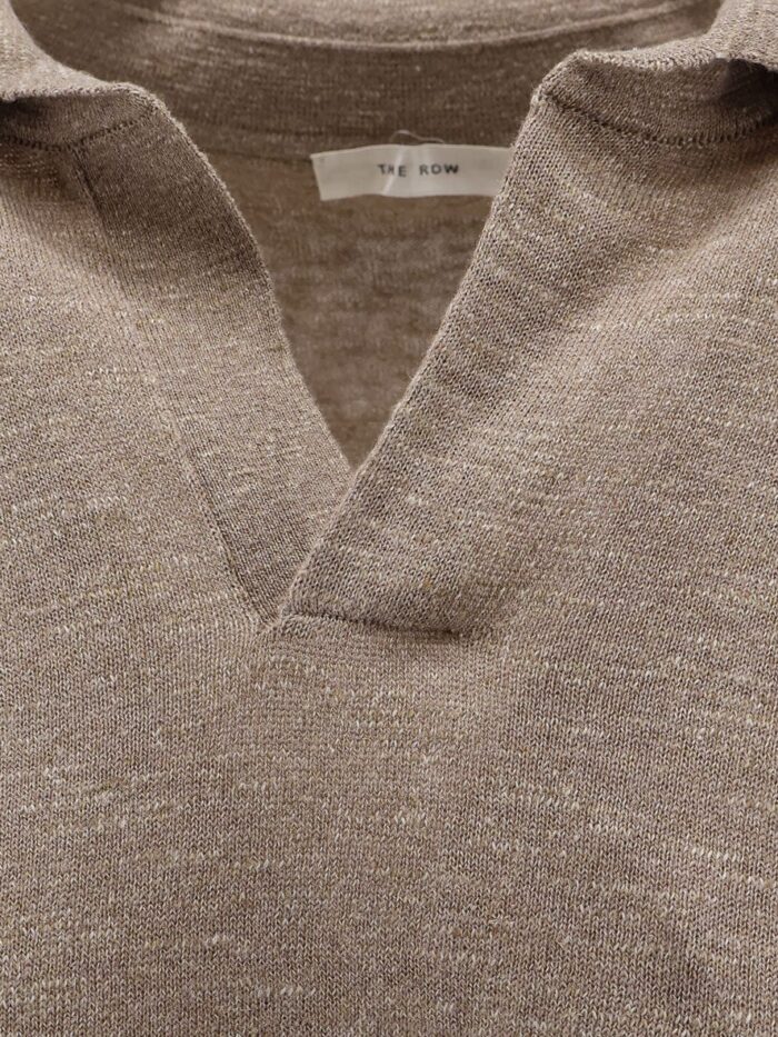 THE ROW Niosa Polo Shirt In Cotton And Linen