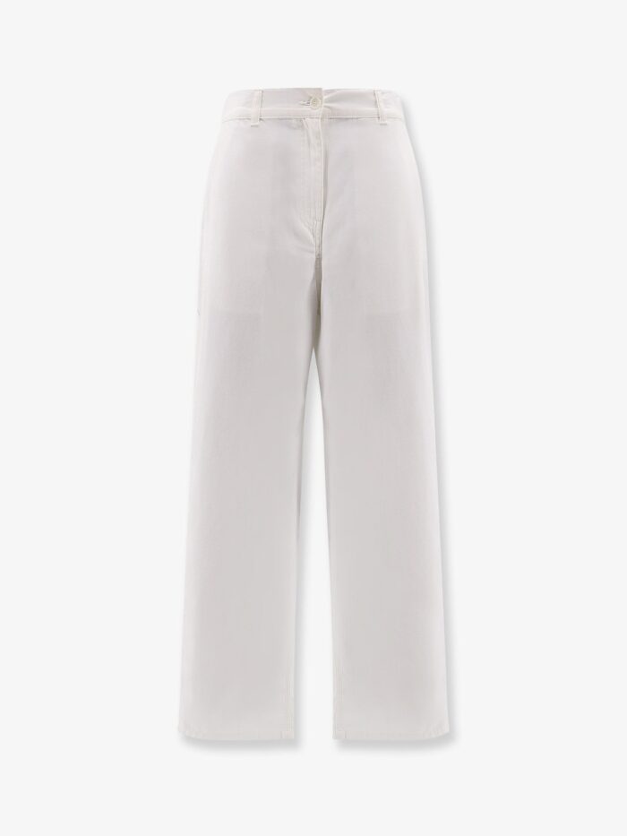 THE ROW Sharka Cotton And Cashmere Trousers