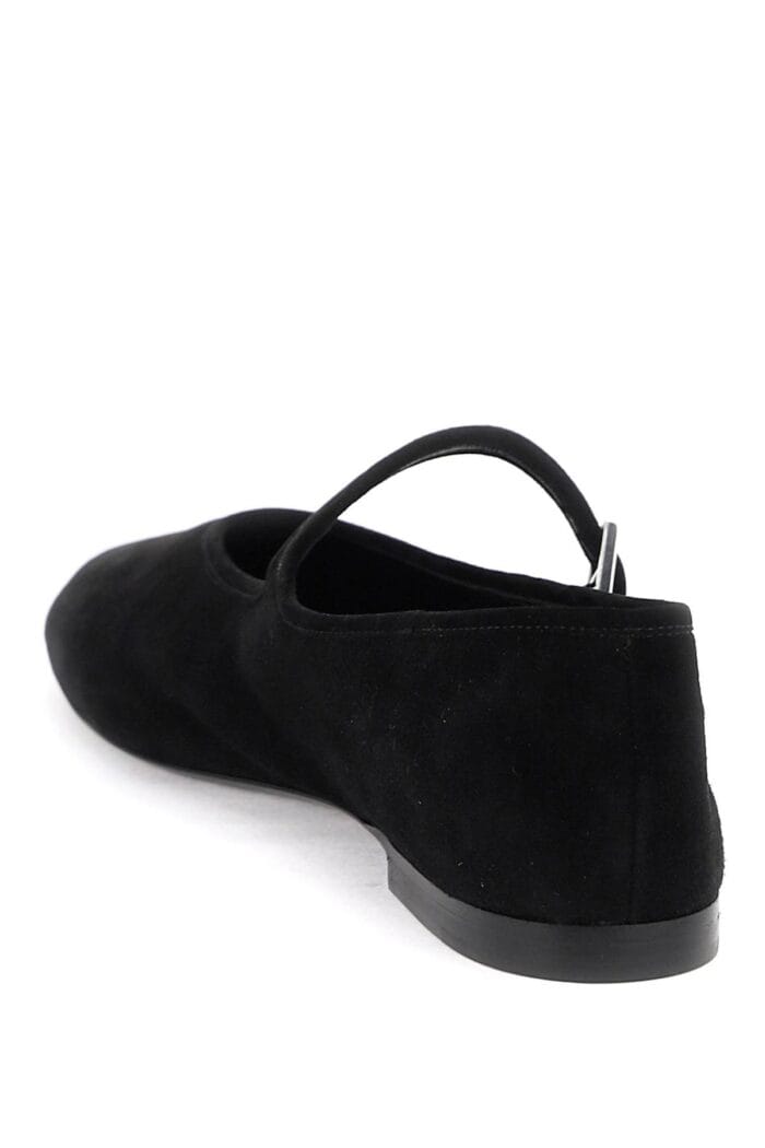 THE ROW Suede Boheme Mj Ballet Flats