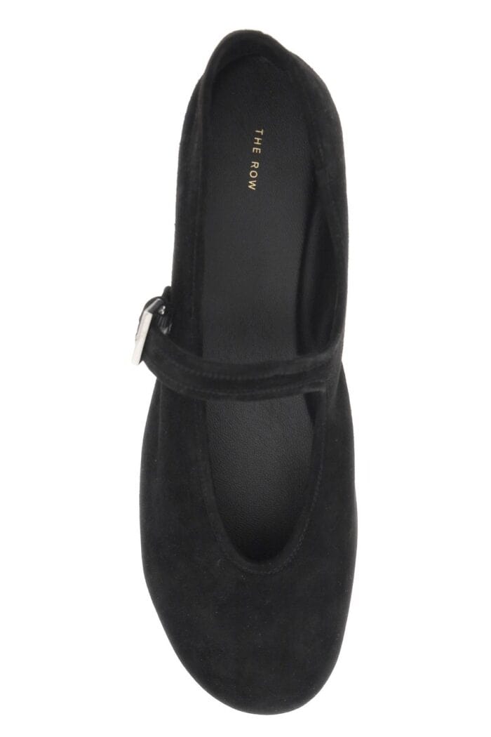 THE ROW Suede Boheme Mj Ballet Flats