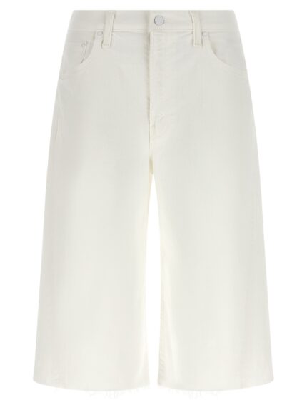 MOTHER 'The Whole Lot Zip Twist Fray' Bermuda Shorts