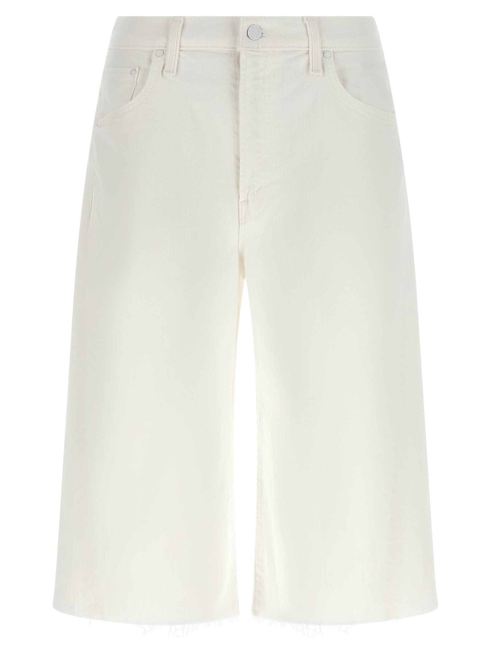 MOTHER 'The Whole Lot Zip Twist Fray' Bermuda Shorts