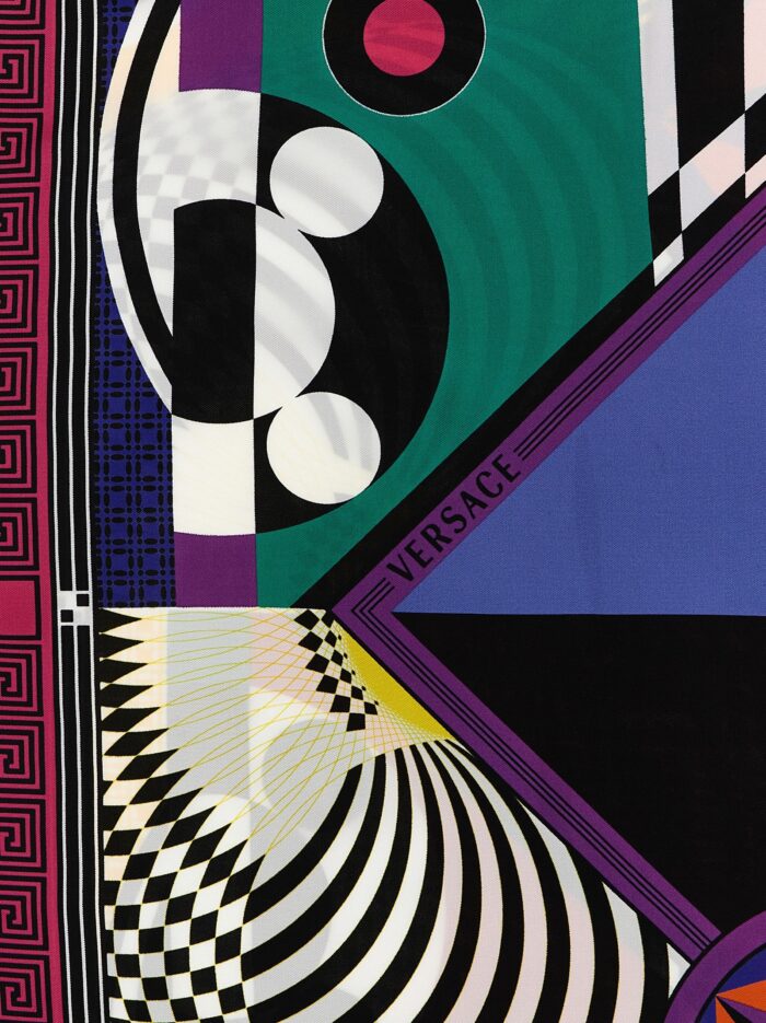 Versace 'Theatre' Print Silk Scarf