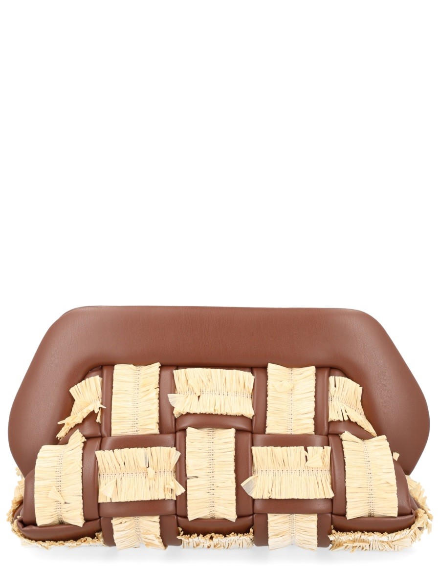 THEMOIRÈ BORSA "BIOS" CON DETTAGLI INTRECCIATI IN RAFIA