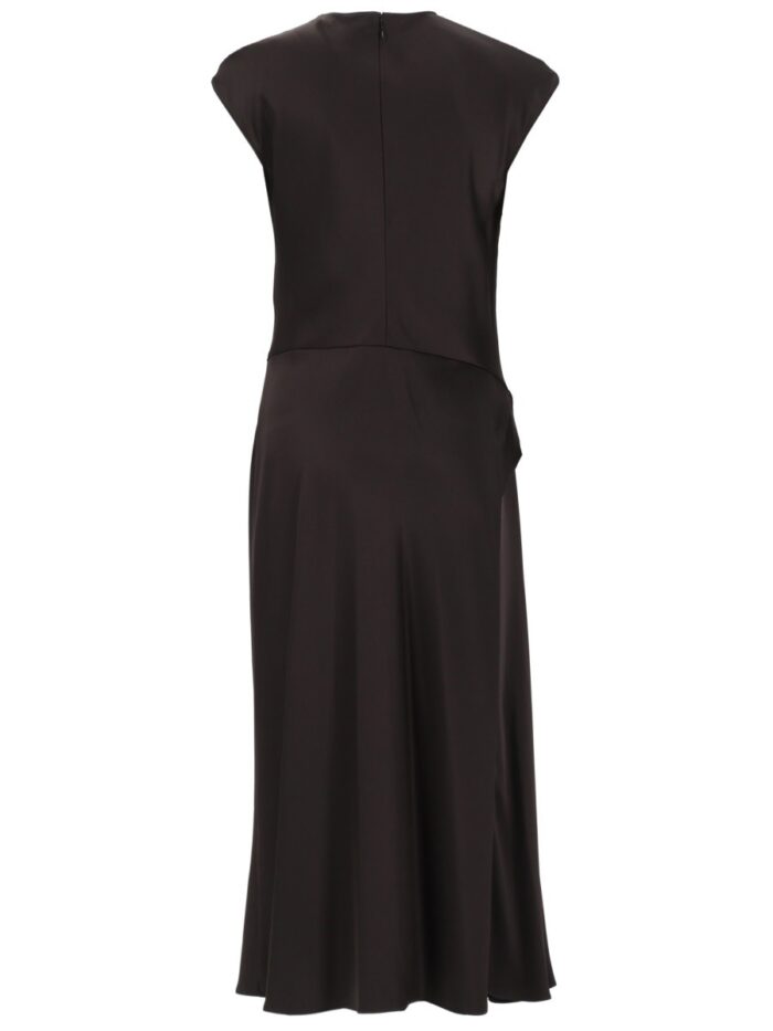 THEORY ABITO "TWIST BODICE" IN SATIN