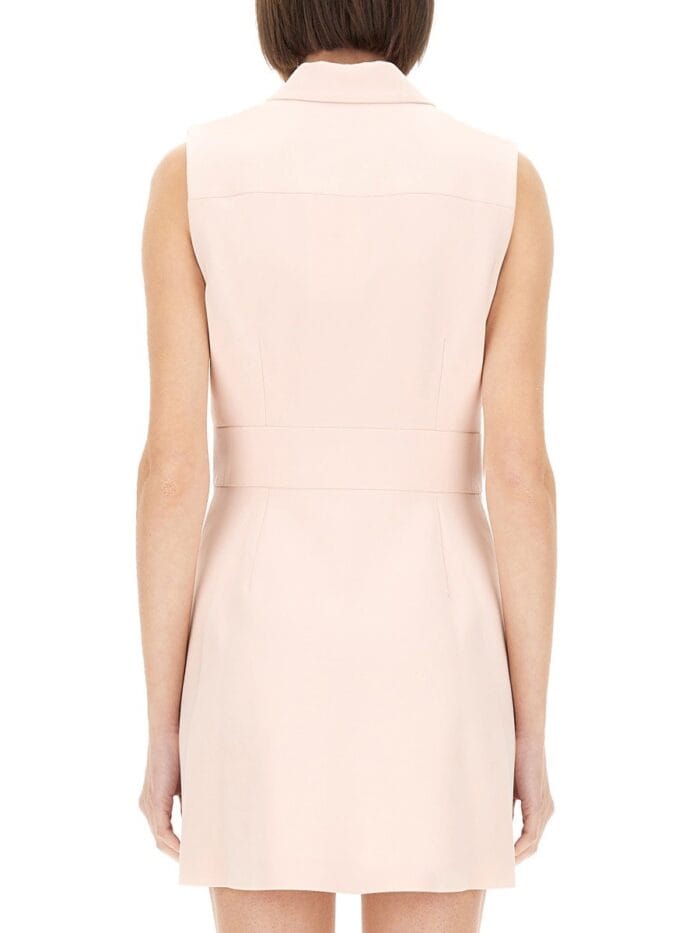 THEORY MINI DRESS WITH SPEAR LAPELS