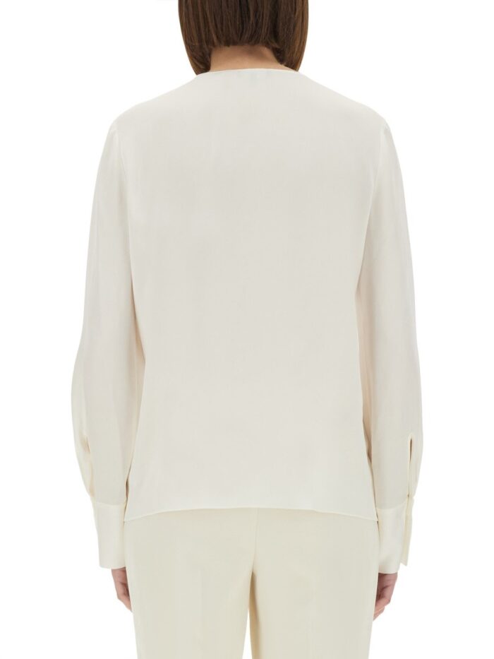 THEORY SILK GEORGETTE BLOUSE