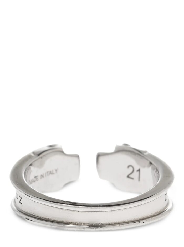 MCQUEEN 'Thin Twin Skull' Ring