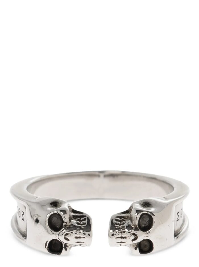 mcqueen 'thin twin skull' ring MCQUEEN 'Thin Twin Skull' Ring