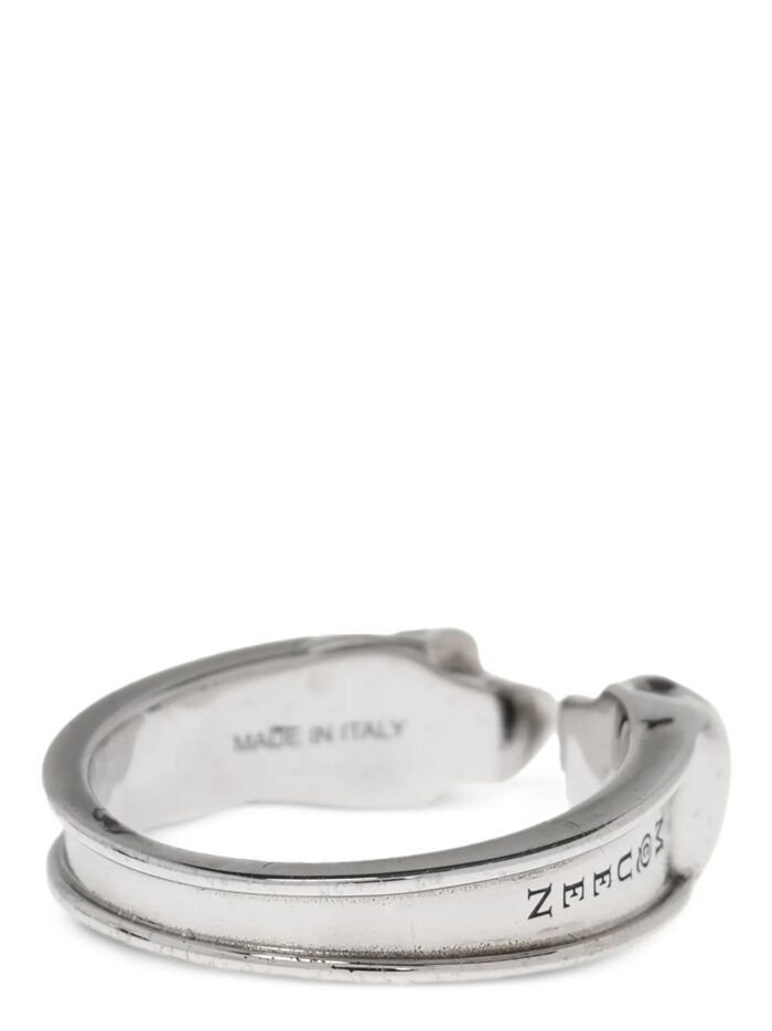 MCQUEEN 'Thin Twin Skull' Ring