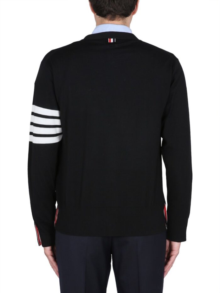 THOM BROWNE 4-BAR CARDIGAN