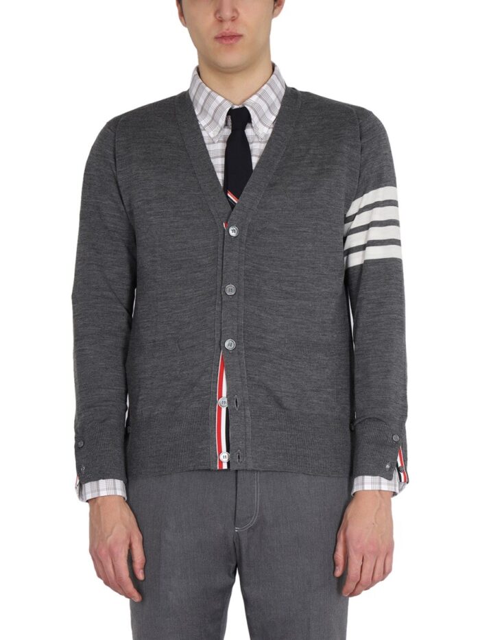 THOM BROWNE 4-BAR CARDIGAN