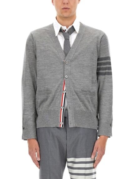 THOM BROWNE "4-BAR" CARDIGAN