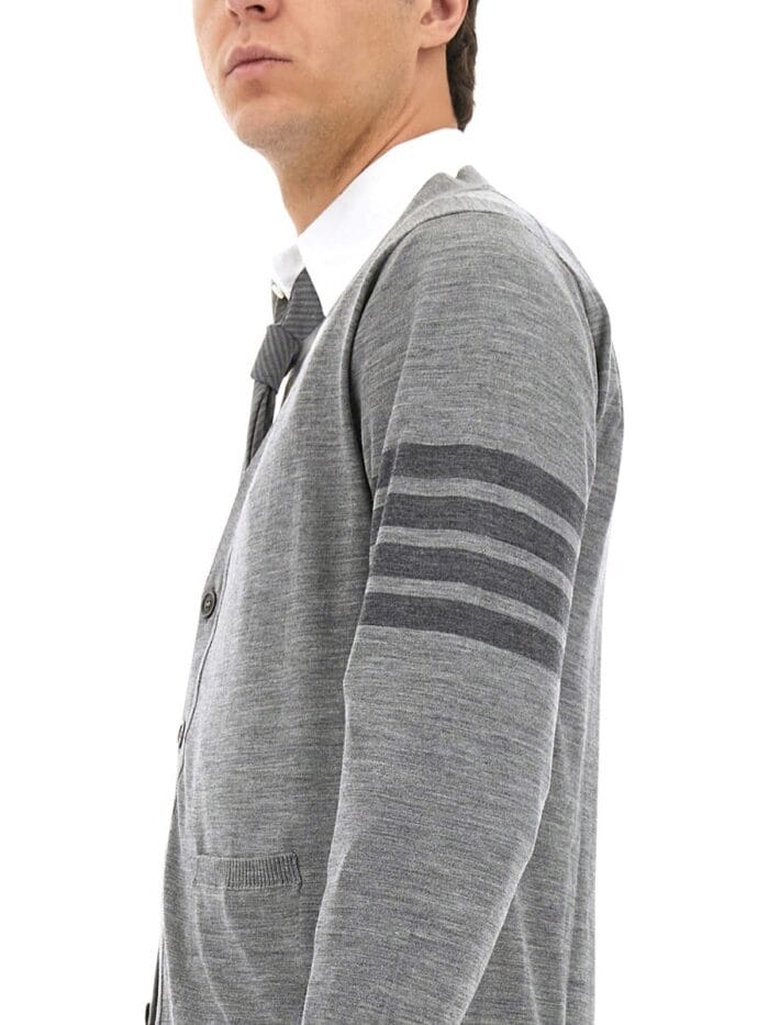 THOM BROWNE "4-BAR" CARDIGAN