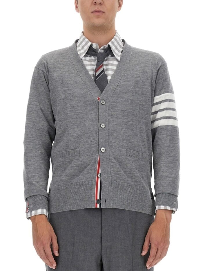 THOM BROWNE 4-BAR CARDIGAN