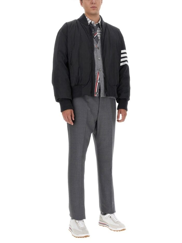 THOM BROWNE 4-BAR CARDIGAN