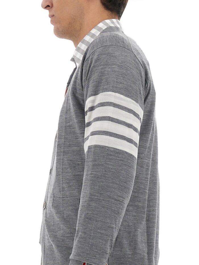THOM BROWNE 4-BAR CARDIGAN