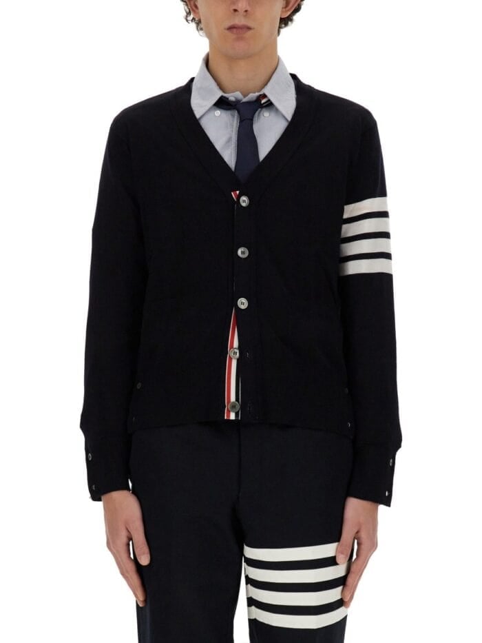 THOM BROWNE 4-BAR CARDIGAN