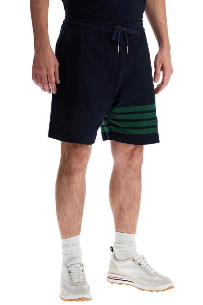 THOM BROWNE 4-bar Cotton Bermuda Shorts