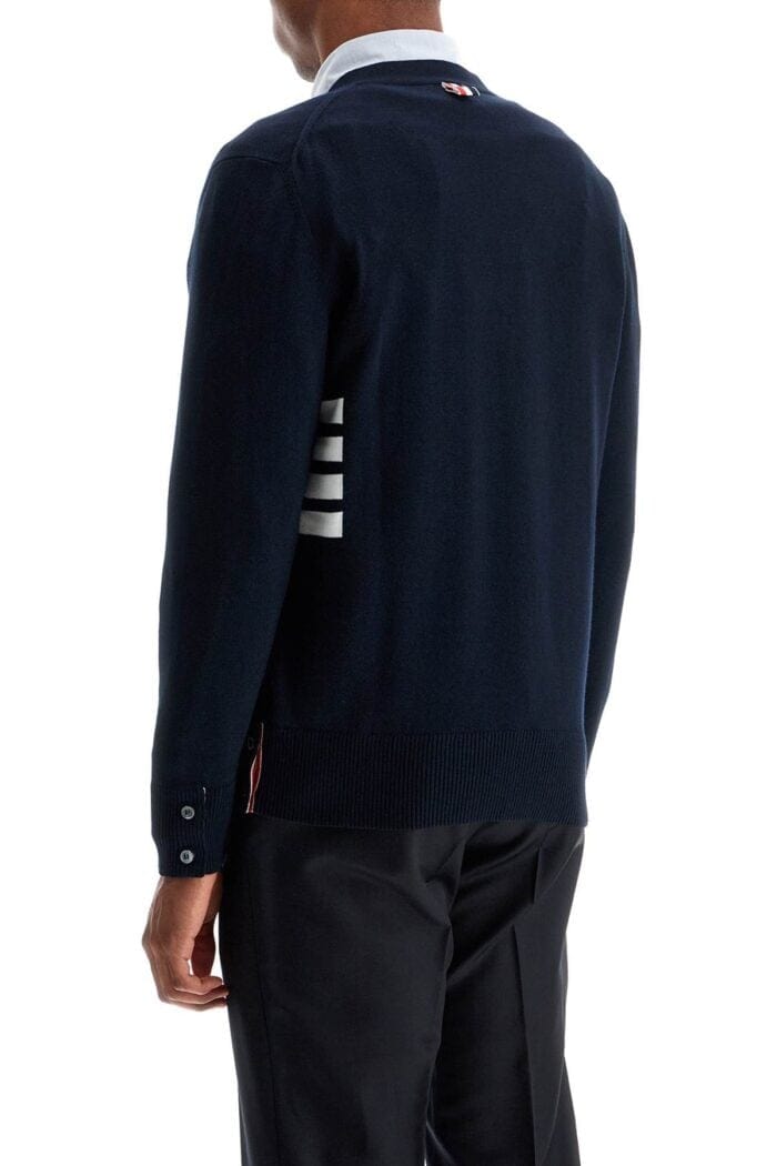 THOM BROWNE 4-bar Cotton Cardigan For