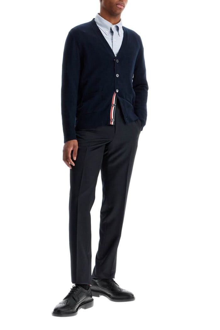 THOM BROWNE 4-bar Cotton Cardigan For