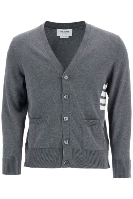 THOM BROWNE 4-bar Cotton Cardigan For