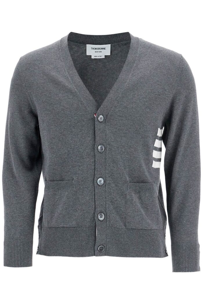 THOM BROWNE 4-bar Cotton Cardigan For