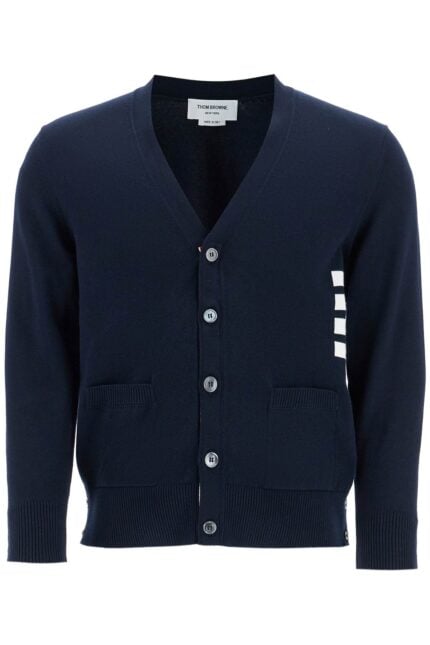 THOM BROWNE 4-bar Cotton Cardigan For