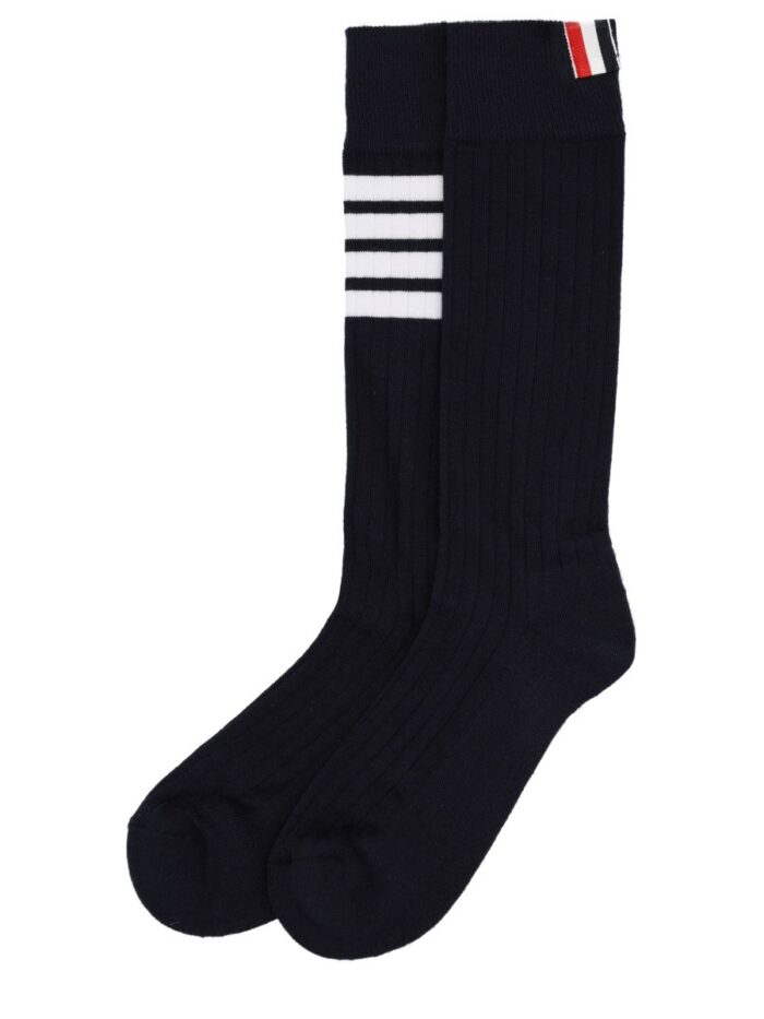 THOM BROWNE "4-BAR" COTTON SOCKS