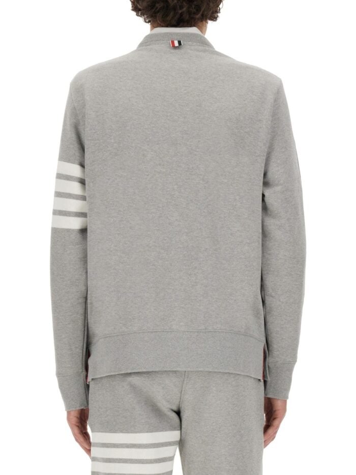 THOM BROWNE 4-BAR COTTON SWEATSHIRT