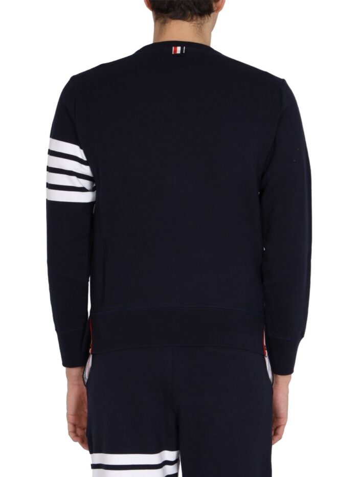 THOM BROWNE 4-BAR COTTON SWEATSHIRT