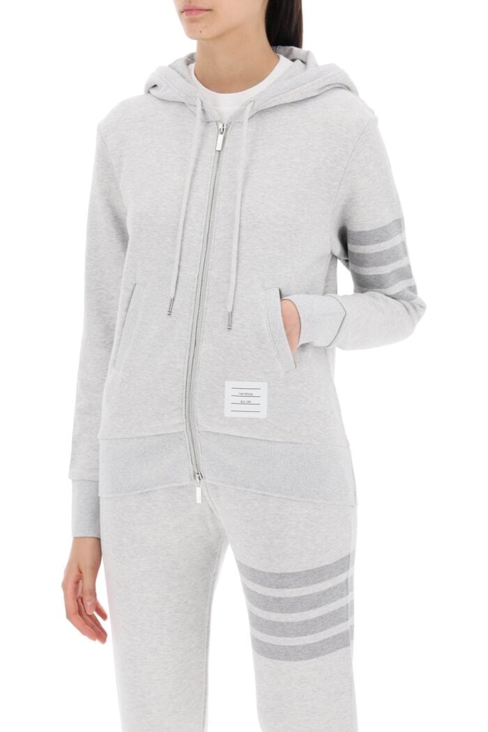 THOM BROWNE 4-bar Hoodie With Zipper And