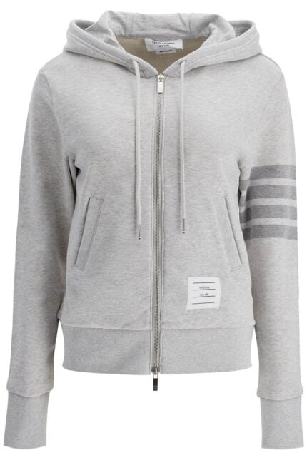 THOM BROWNE 4-bar Hoodie With Zipper And