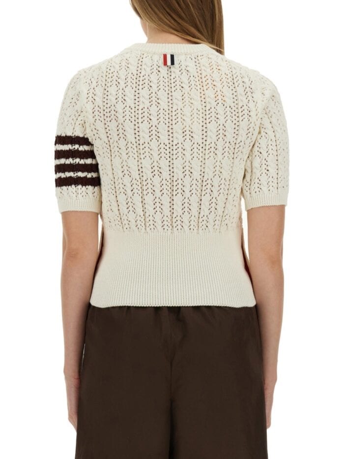 THOM BROWNE 4-BAR KNIT T-SHIRT