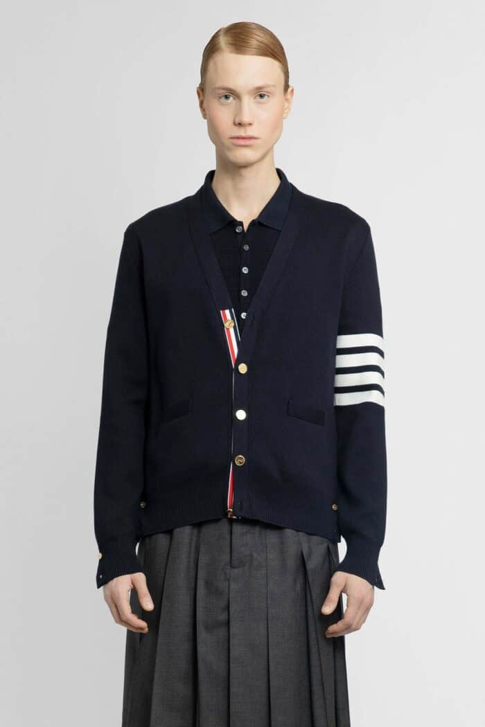 THOM BROWNE 4-bar Milano Stitch Cardigan