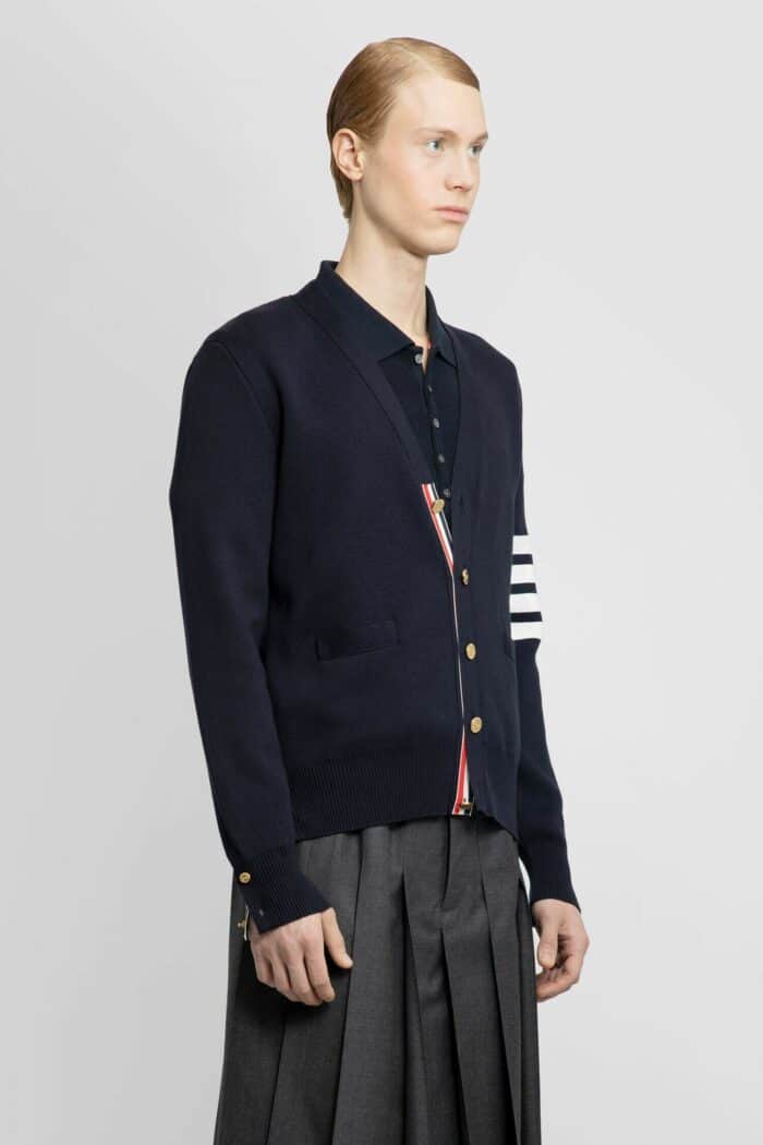 THOM BROWNE 4-bar Milano Stitch Cardigan