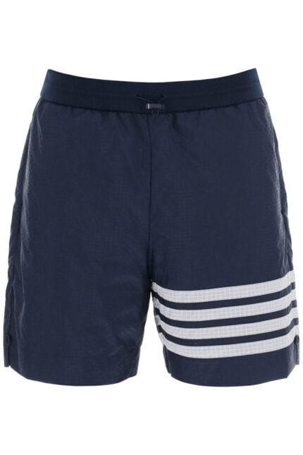 THOM BROWNE 4-bar Shorts In Ultra-light Ripstop