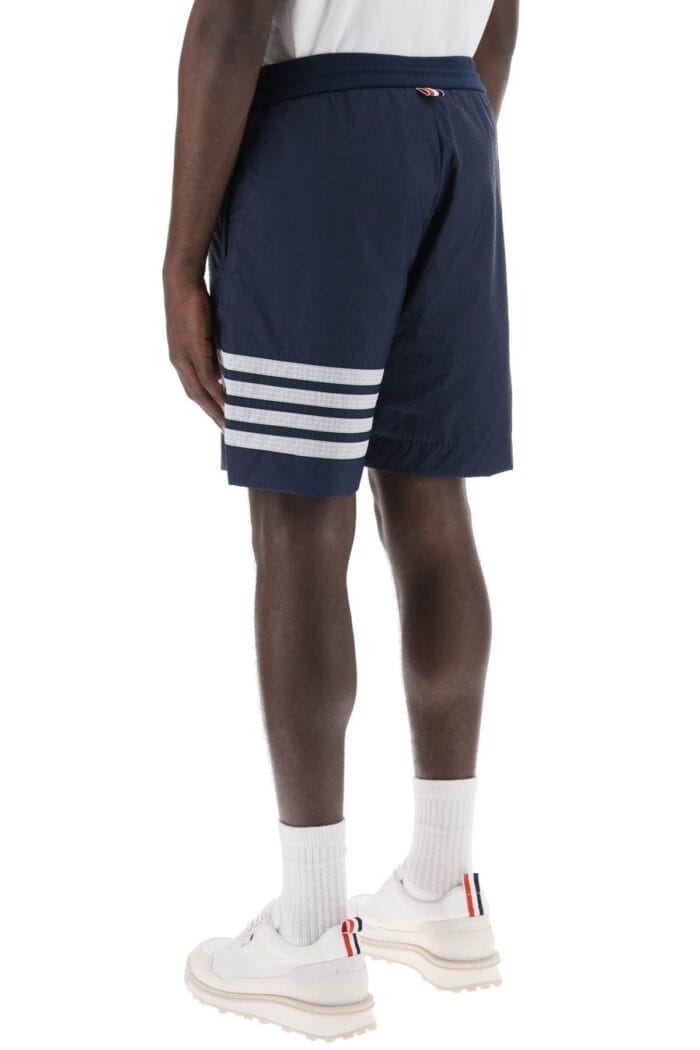 THOM BROWNE 4-bar Shorts In Ultra-light Ripstop