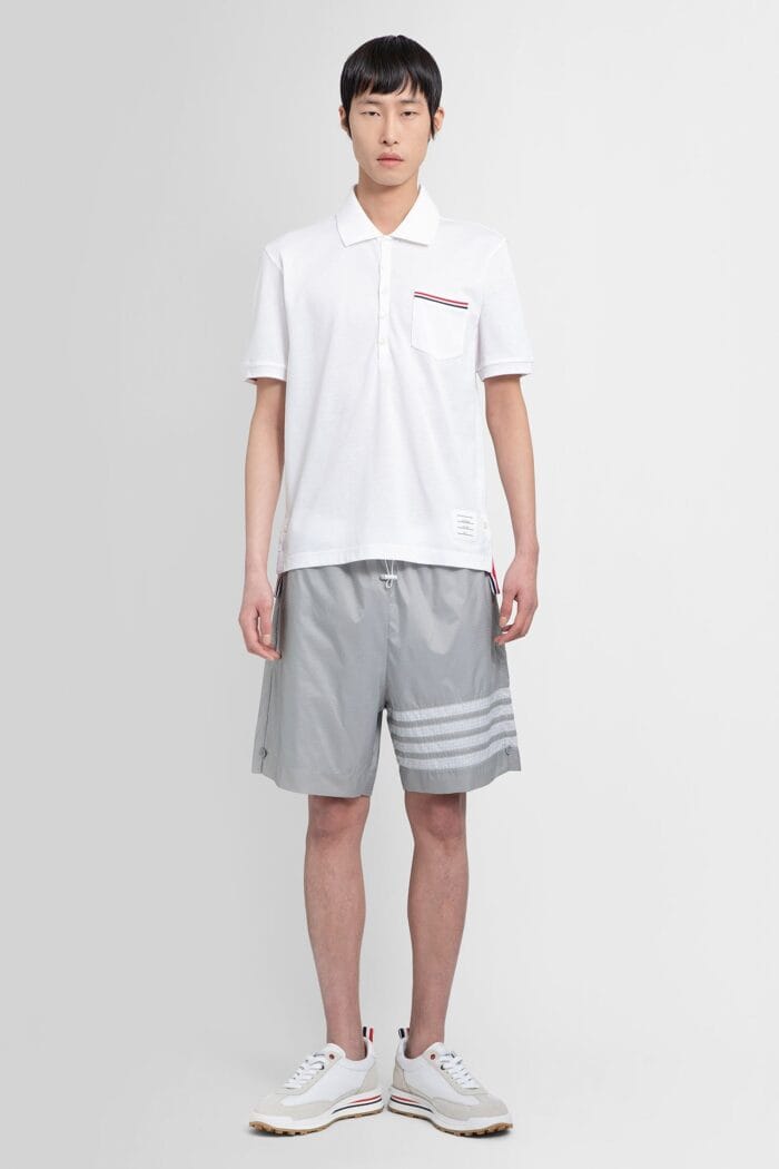 thom browne 4 bar stripe track shorts THOM BROWNE 4-bar Stripe Track Shorts