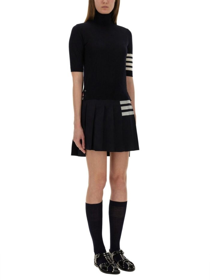 THOM BROWNE "4-BAR TURTLENECK" JERSEY
