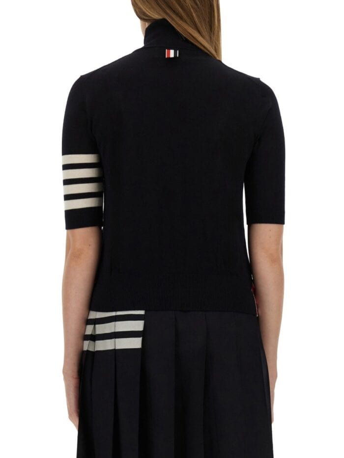 THOM BROWNE "4-BAR TURTLENECK" JERSEY