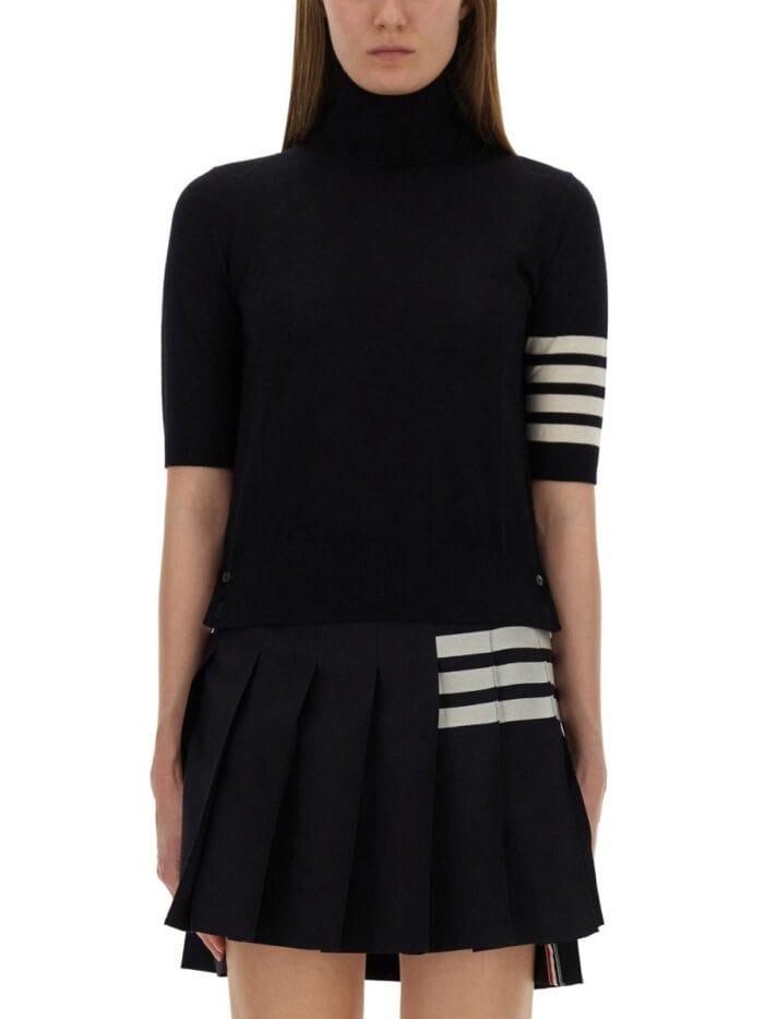 THOM BROWNE "4-BAR TURTLENECK" JERSEY