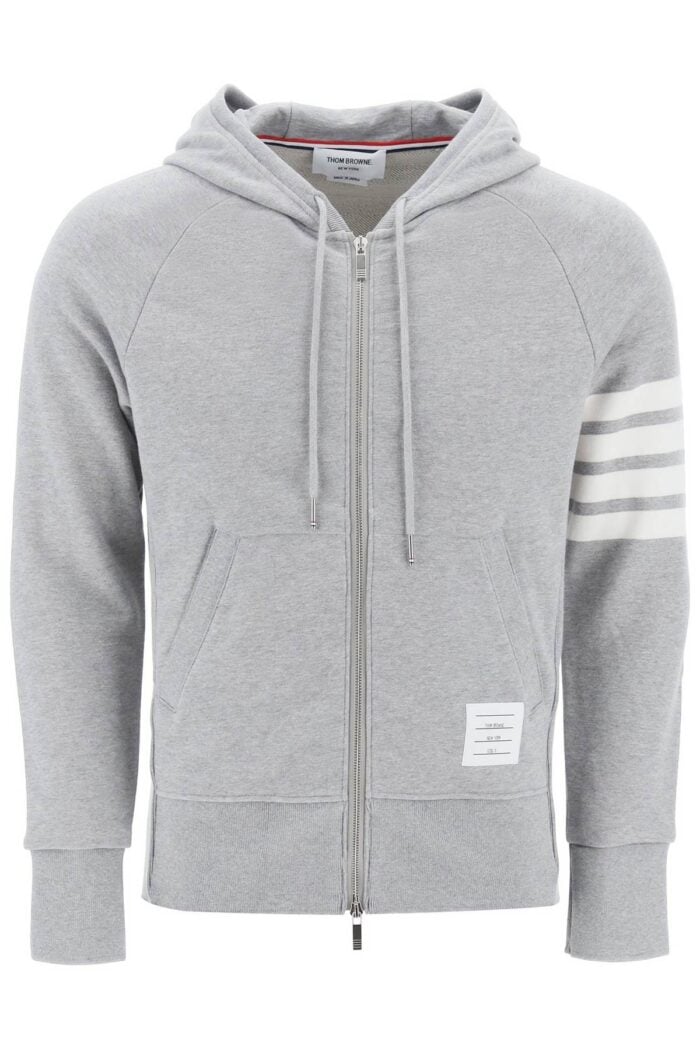 THOM BROWNE 4-bar Zip-up Hoodie