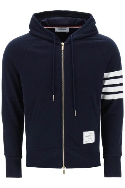 Thom Browne 4-bar Zip-up Hoodie