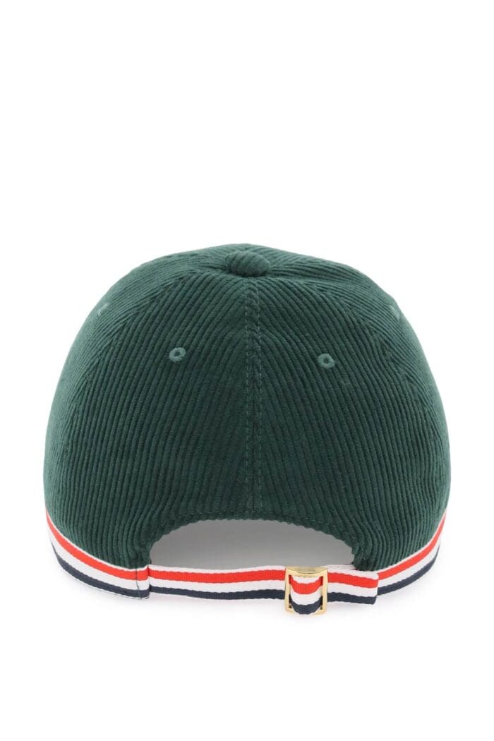 Thom Browne Baseball Cap In Corduroy