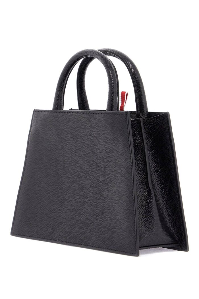 THOM BROWNE Borsa A Mano Mini In Pelle Martellata