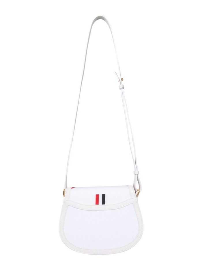 THOM BROWNE CANVAS SADDLE SHOULDER BAG