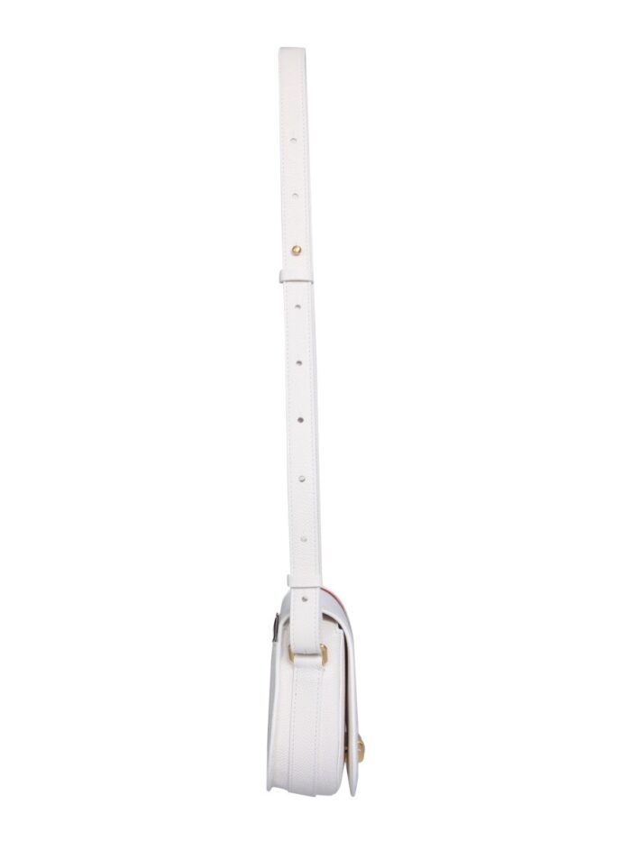 THOM BROWNE CANVAS SADDLE SHOULDER BAG